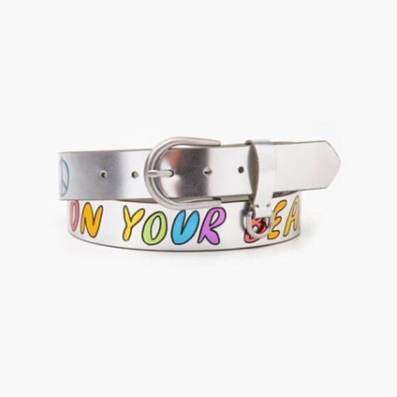 Brand New Levi’s Go Easy on your beautiful self leather belt sz 40 - Picture 1 of 4